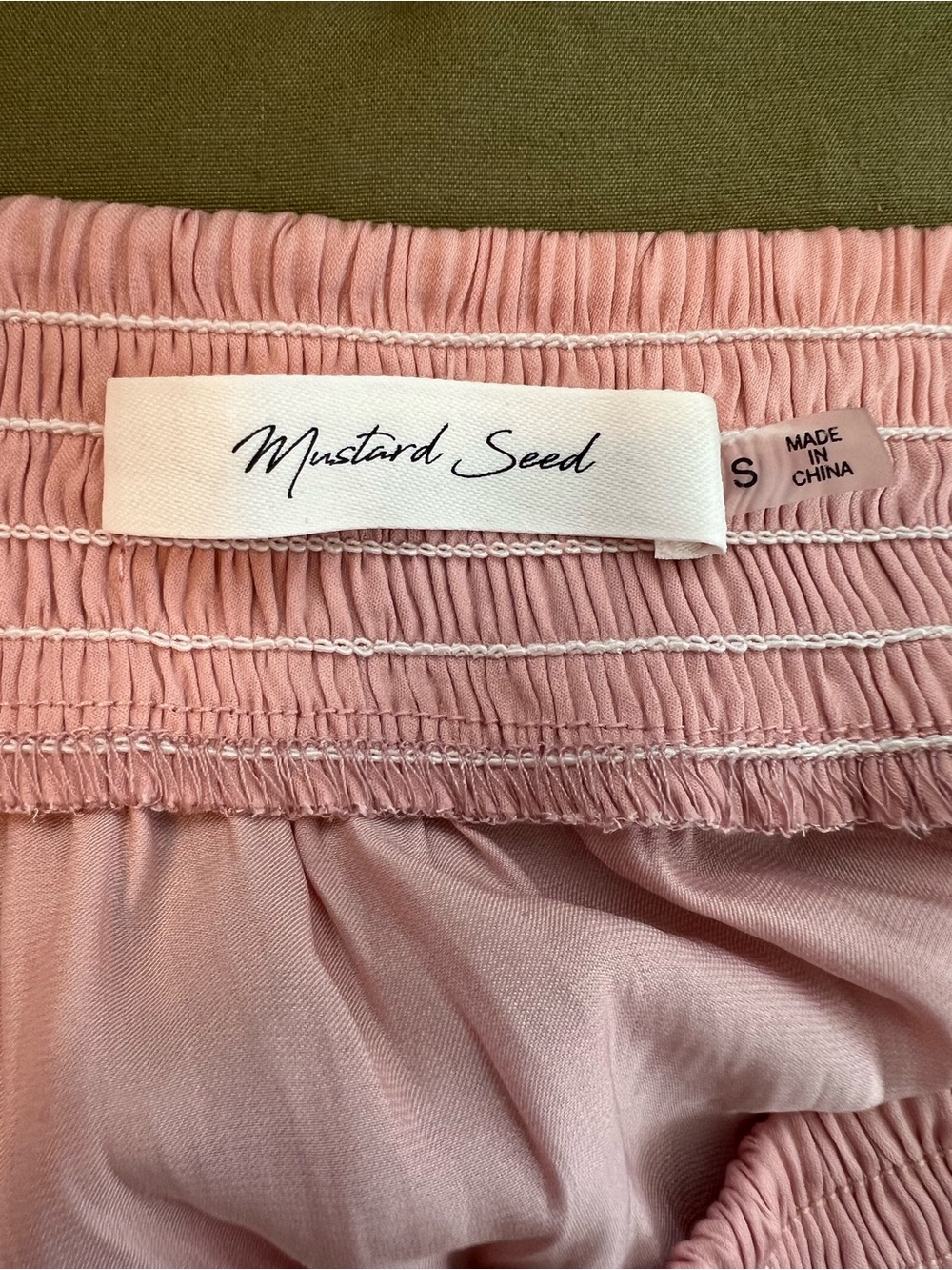 Mustard Seed Strapless Blush Pink Tiered Sundress - Picture 4 of 4